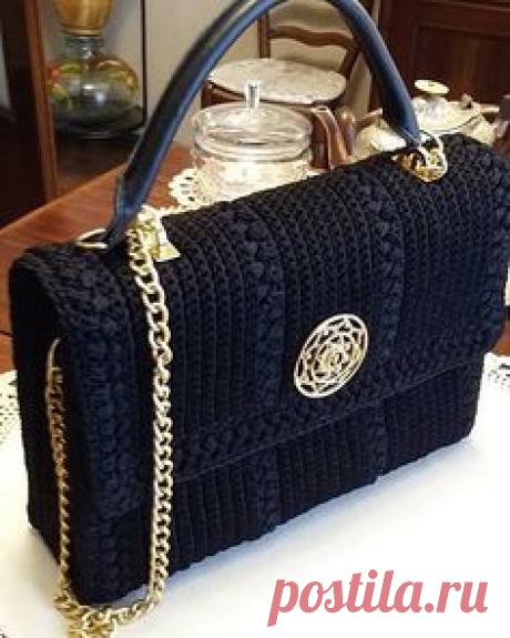 Patrón y costura : bolso a crochet tipo Channel diy ༺✿ƬⱤღ