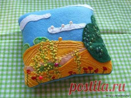 Красивые игольницы, идеи для рукодельниц