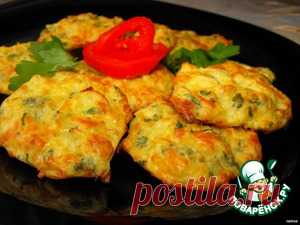 Капустные оладьи с сыром - кулинарный рецепт