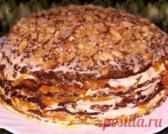Праздничный торт "Печёночный" - Кулинарный рецепт - Повар в доме