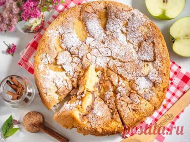 Шарлотка с яблоками с хрустящей корочкой - пошаговый рецепт с фото на Повар.ру