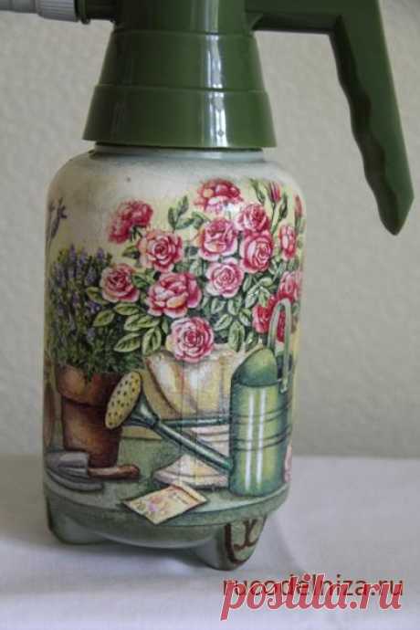 Декупаж на пластмассовом изделии. МК+ мои ошибки.