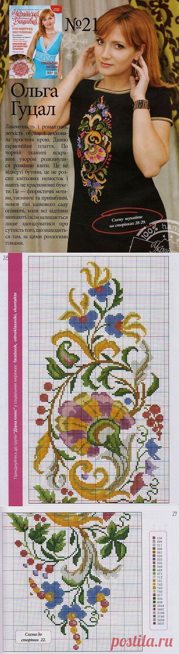 Платье с вышивкой крестиком. / Вышивка крестиком / PassionForum - мастер-классы по рукоделию