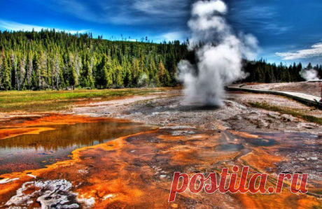 Самые живописные места на планете (фото) - Полюс Мира
Гейзеры Йеллоустоуна, США