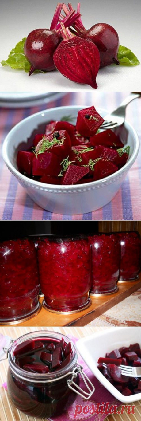 Свекла: салаты, маринады, икра и другие заготовки / Простые рецепты