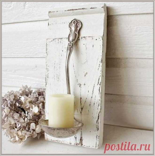 Leuk idee.... Soeplepel als kandelaar .. Foto geplaatst door marjolein131 op Welke.nl