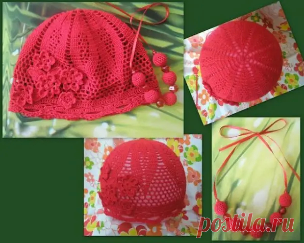20 схем вязания летних детских шапочек, панамок и бандан крючком - Сам себе мастер - медиаплатформа МирТесен