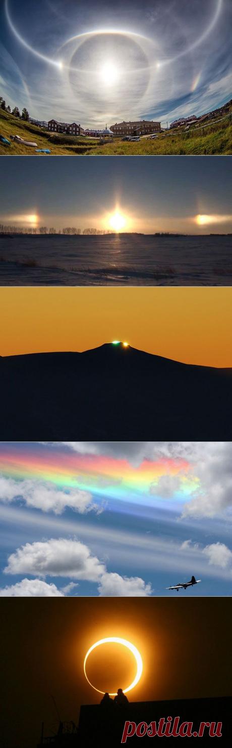 8 крутых солнечных явлений