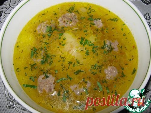 Суп с фрикадельками и лапшой 