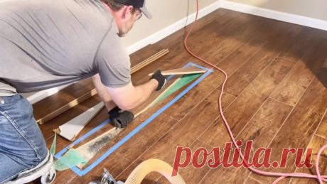 Как заменить доску ламината посередине без демонтажа соседних своими руками