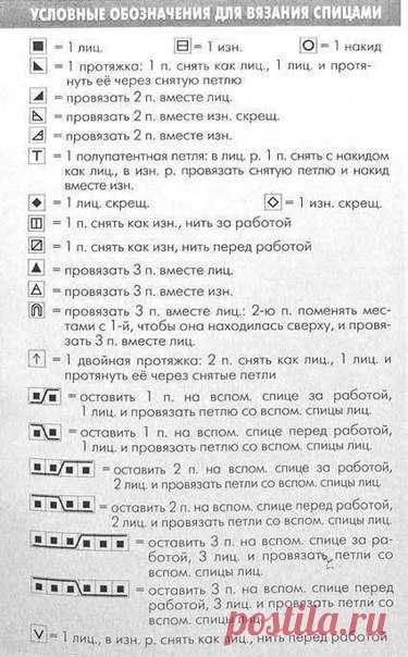 Как читать схемы вязания?

Встречаются два типа схем – это графические схемы обозначения узоров и схемы-описания. Графическая запись вязаных узоров обладает преимуществами, такими как удобство в работе, наглядность, компактность. Нарисованную символами схему могут использовать люди, даже незнающие иностранных языков. Но у графической записи имеются и недостатки: нет единых правил для обозначения каждого вида петель, поэтому схема узора требует расшифровки условных обозначе...
