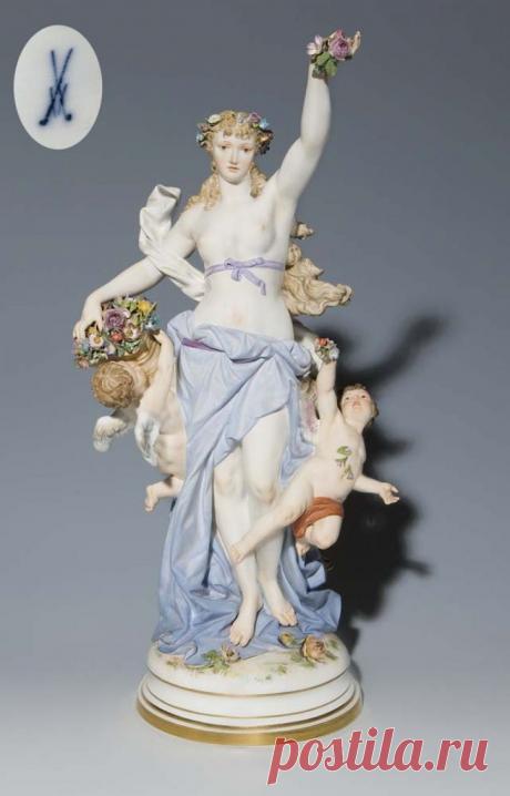 АукционноАнтикварное: Мейсенский коллекционный фарфор 19 века... Фигурини.