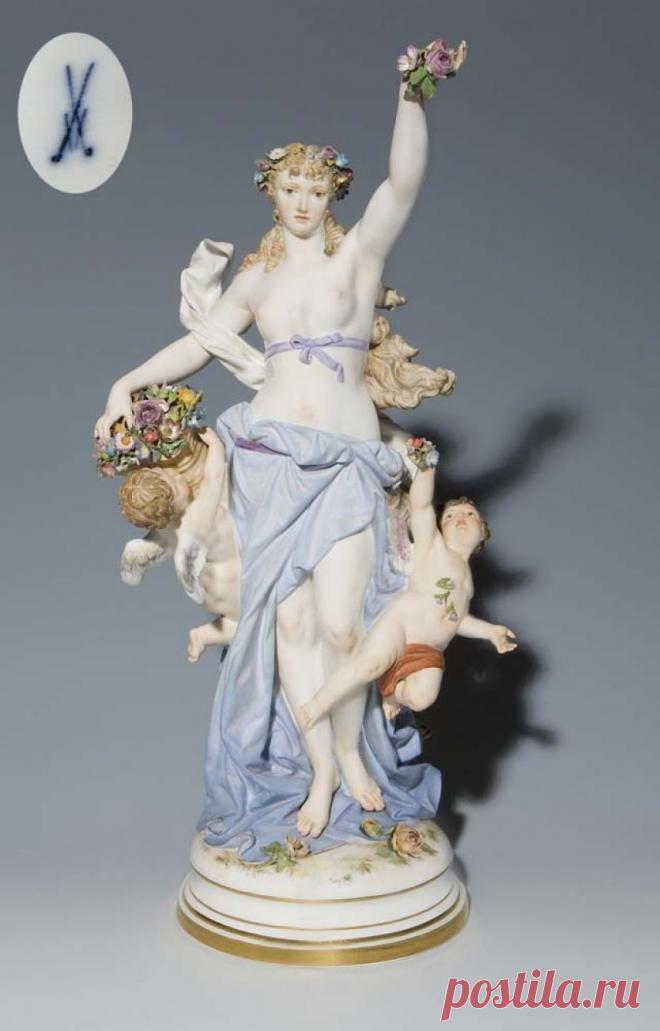 АукционноАнтикварное: Мейсенский коллекционный фарфор 19 века... Фигурини.