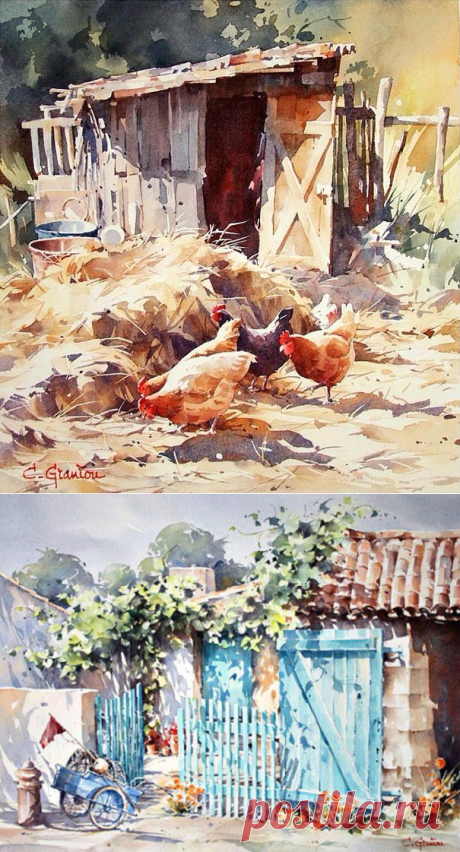 Светлые акварели Christian Graniou