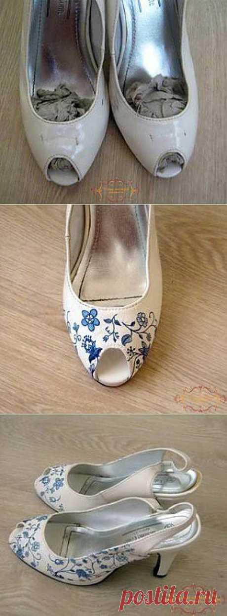 Декупаж босоножек  | Рукоделие - handmade