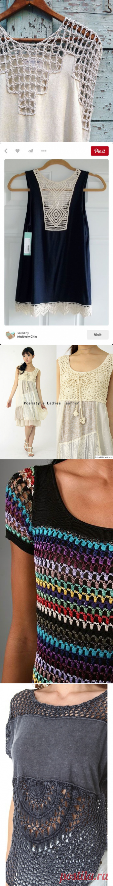 Ткань+ вязание - в поисках вдохновения / Вязание / ВТОРАЯ УЛИЦА