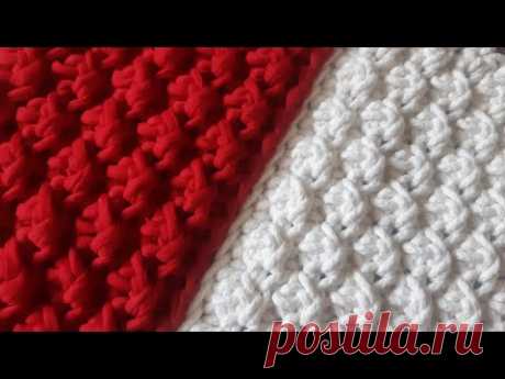 Новинка!  Узор крючком для ковров и сумок. Novelty! CROCHET CRUNCH.
