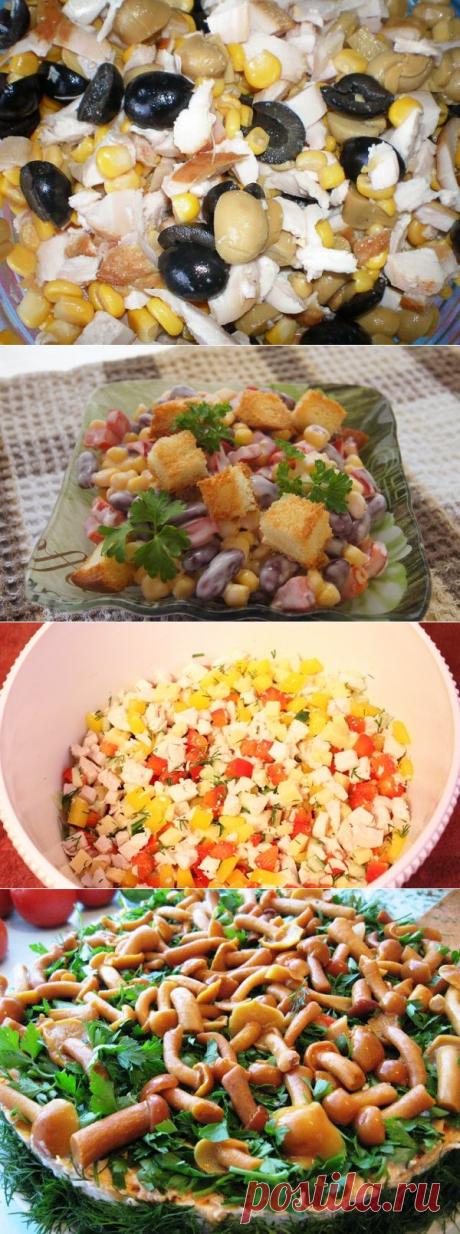 Салат с кукурузой и сухариками: 7 самых популярных рецептов