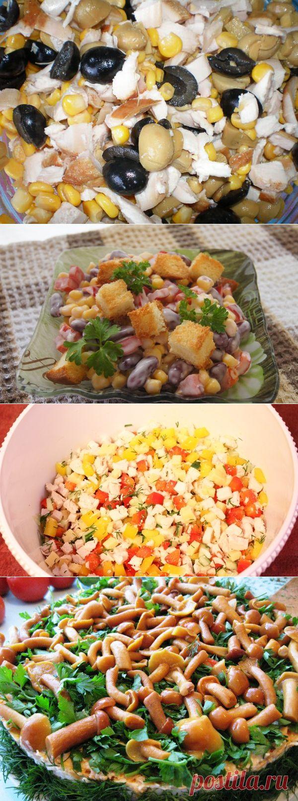 Салат с кукурузой и сухариками: 7 самых популярных рецептов