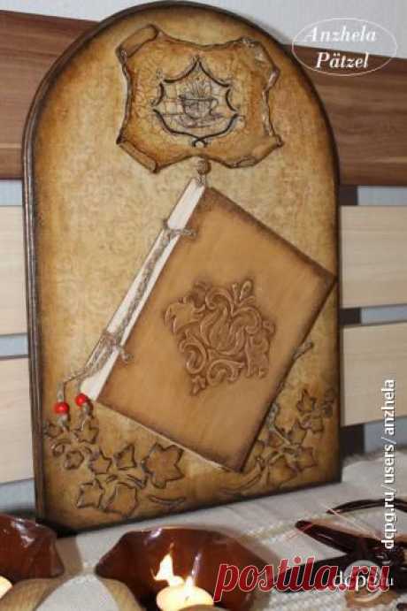 &quot;старинная книга рецептов&quot; кухонное панно..