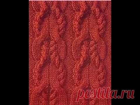 Узор из кос и жгутов - Двойная коса.