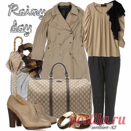 Fall outfit))) - Rainy day