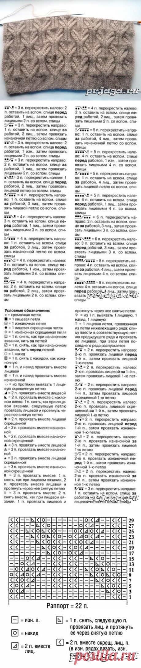 Красивый узор спицами от Лилии Степановой