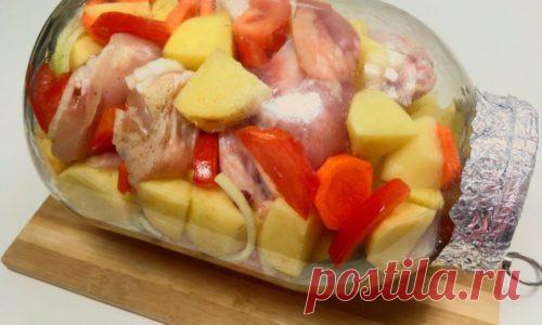 И не вспоминаю о рукаве для запекания. Готовлю ужин только в банке!