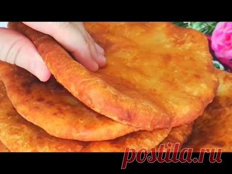 1 Стакан Кефира и 10 минут Вкуснятина на столе!!  ЛЕПЁШКИ без Дрожжей/ #Еда​