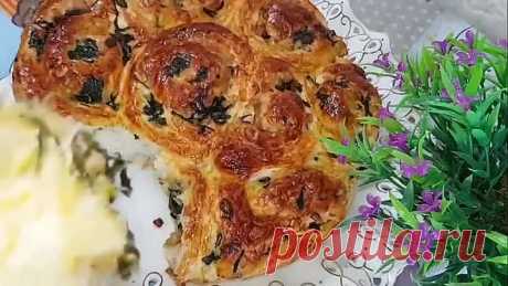 Очень ПЫШНЫЕ БУЛОЧКИ с сыром и шпинатом! Это просто НАСЛАЖДЕНИЕ
