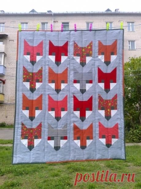 Лоскутное одеяло &quot;Лисы для Алисы&quot; / Фотофорум / Burdastyle