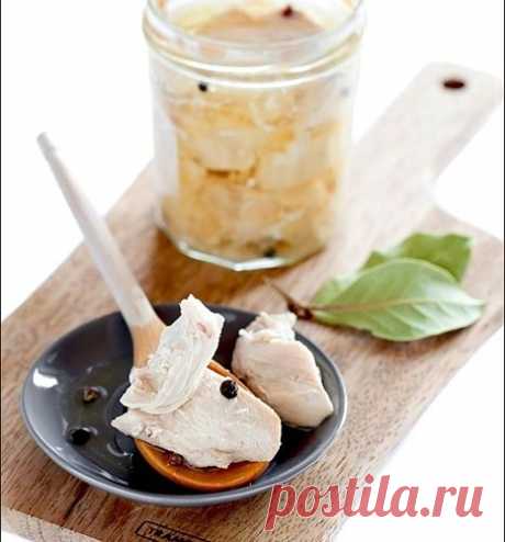 Куриное филе, тушеное в банке + рецепт вкусной рыбки в банке!