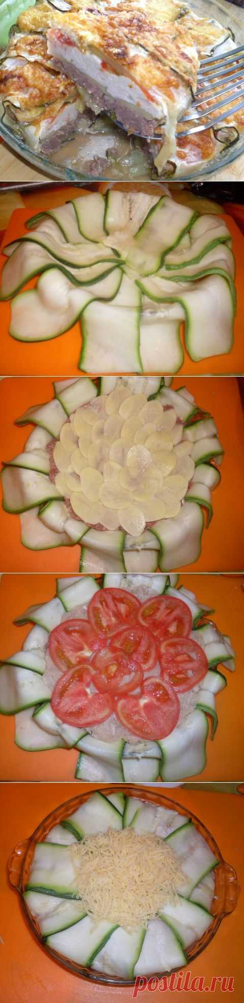 Кабачковый "тортик" или еще один вариант фарширования кабачков :) | Четыре вкуса