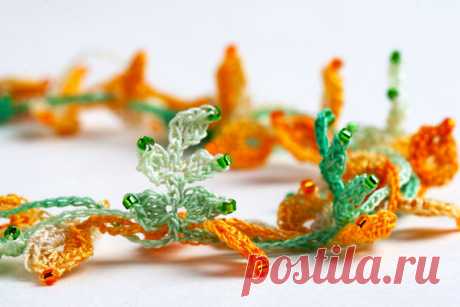 Цветы крючком и на спицах