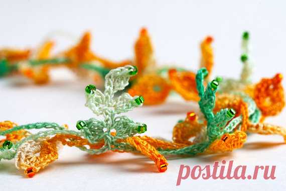 Цветы крючком и на спицах