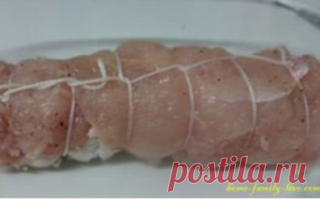 Рулет из куриного филе/Сайт с пошаговыми рецептами с фото для тех кто любит готовить