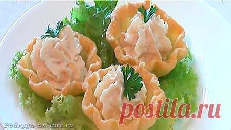 Тарталетки из слоёного бездрожжевого теста с начинкой ⋆ Подруга Он-лайн. Женский клуб