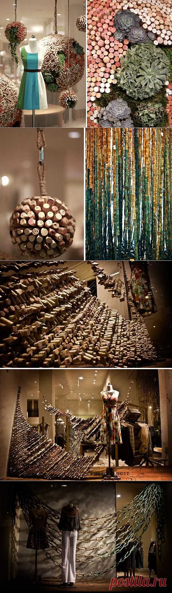 Интерьер магазина ANTHROPOLOGIE из винных пробок / Идеи бизнеса / Модный сайт о стильной переделке одежды и интерьера