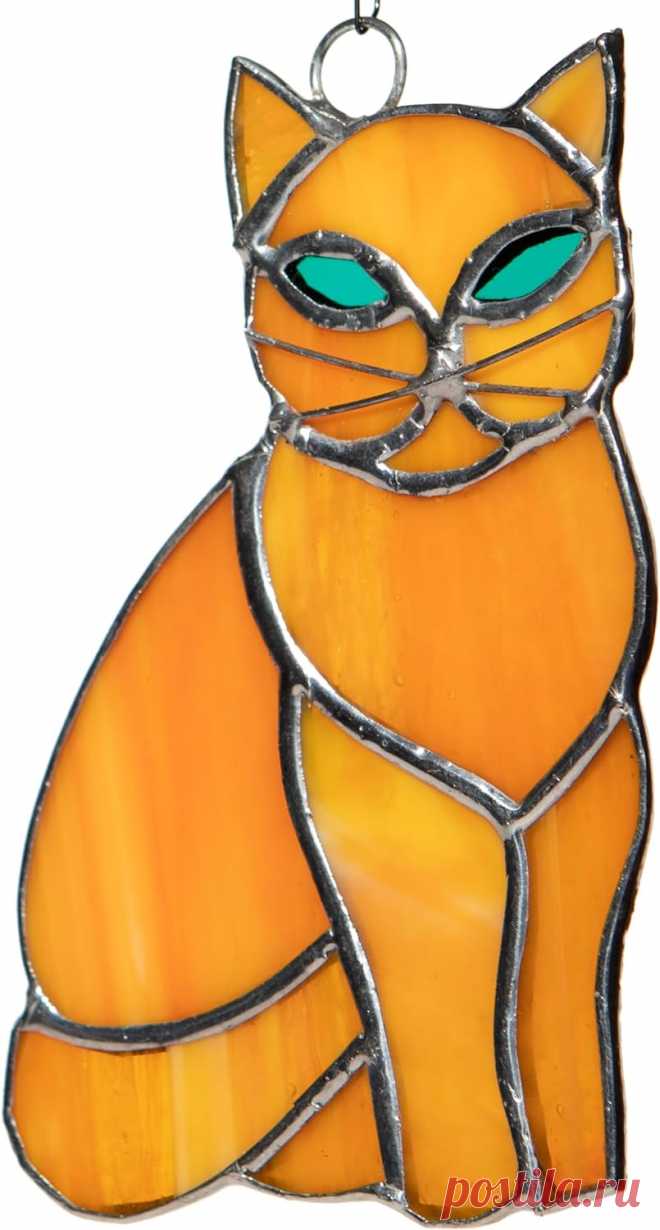 Amazon.com: Decoración de gato con vitrales, decoración para colgar en ventana, atrapasoles hechos a mano para ventana, decoración de Halloween, regalos de gatos para amantes de los gatos, regalos divertidos para : Hogar y Cocina