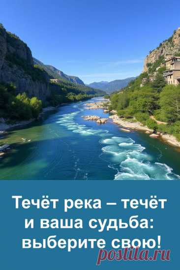 Течёт река – течёт и ваша судьба. Сделайте выбор и узнайте, что хорошее несёт вам будущее. В статье — три направления судьбы, написанные просто, с душой и без лишней воды. Здесь нет пустых обещаний — только светлые перемены, которые действительно могут случиться. Всё легко читается, вдохновляет и дарит спокойствие. Выберите свою реку и почувствуйте, как меняется жизнь.