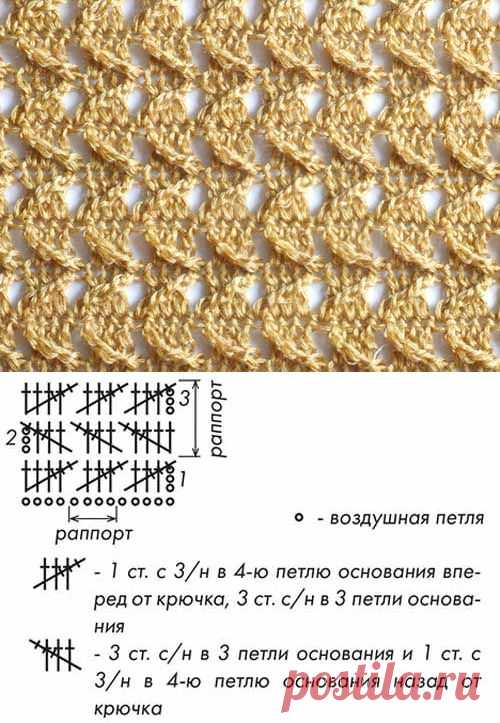 *УЗОРЫ КРЮЧКОМ В КОПИЛКУ*