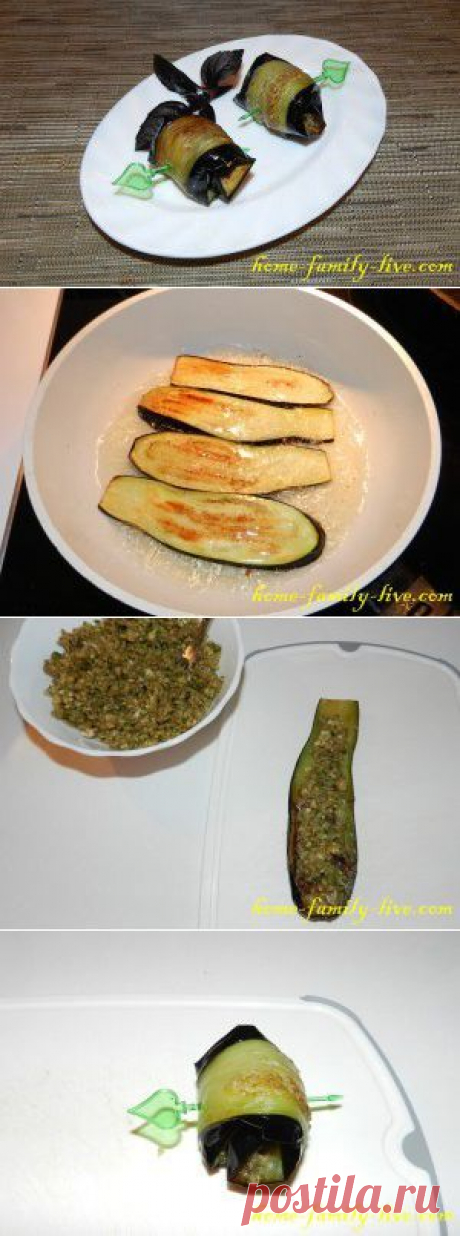 Баклажаны с орехами и чесноком - Кулинарные рецепты