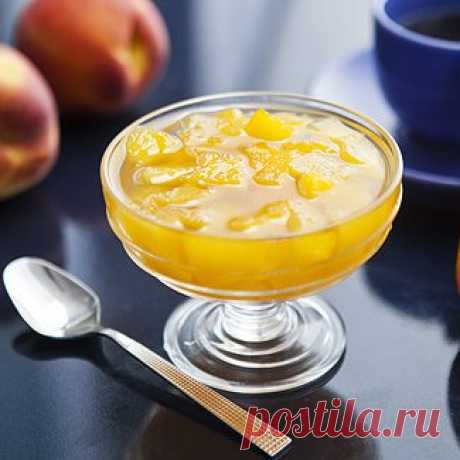 Персиковое варенье с апельсинами в мультиварке, десерт.