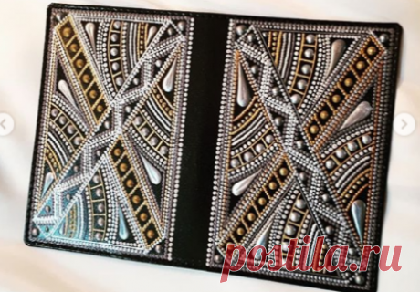 Точечная роспись. Мурманск. в Instagram: «А вот и новая обложка для паспорта. Как мне кажется, подойдет для мужского паспорта. Хотя и на женский тоже можно одеть😊. Такой…»