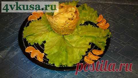 Мясо в картофельных корзиночках.