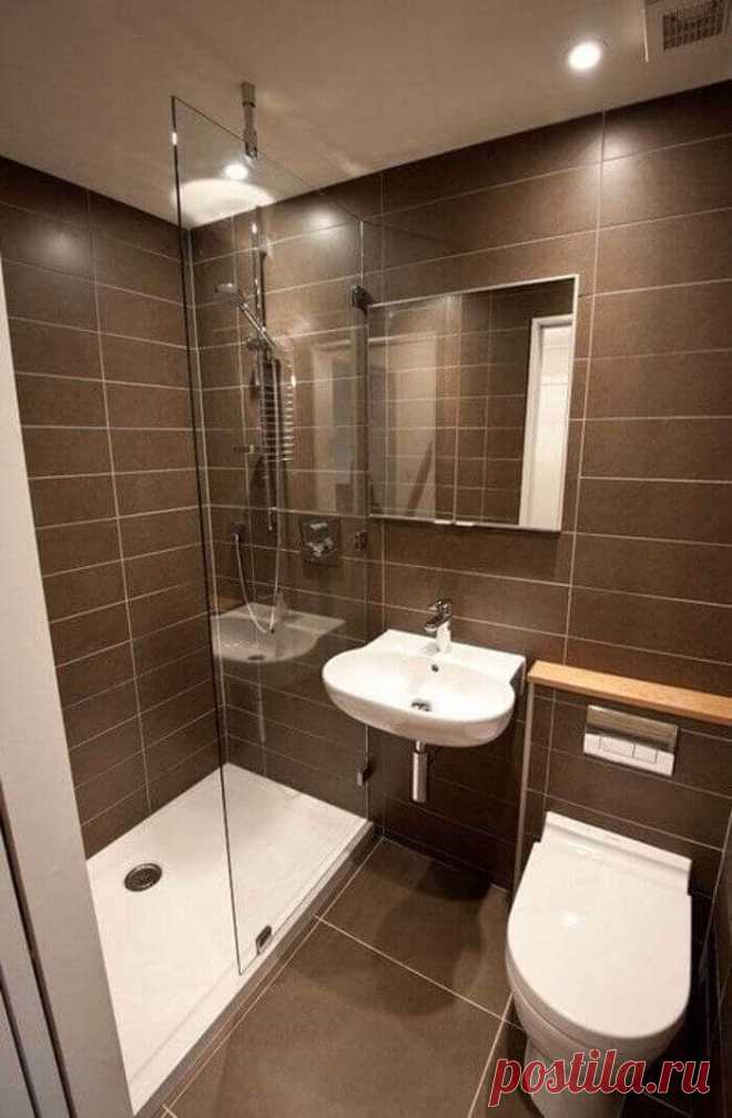 15 удачных идей для маленькой ванной комнаты