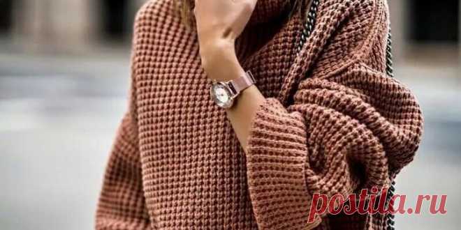 «Вафельный» узор спицами. / knittingideas.ru