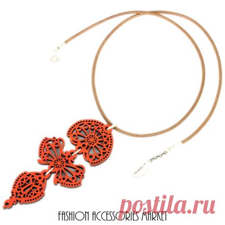 Колье в стиле бохо красный Ангел | Kупить, цена, отзывы