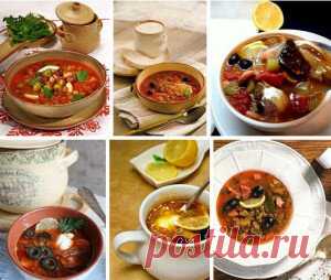 ТОР — 6 Рецептов отменных мясных солянок