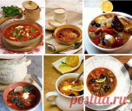 ТОР — 6 Рецептов отменных мясных солянок